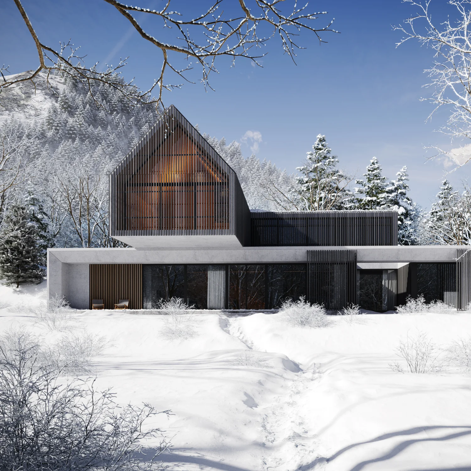 Northface Cabins rendering
