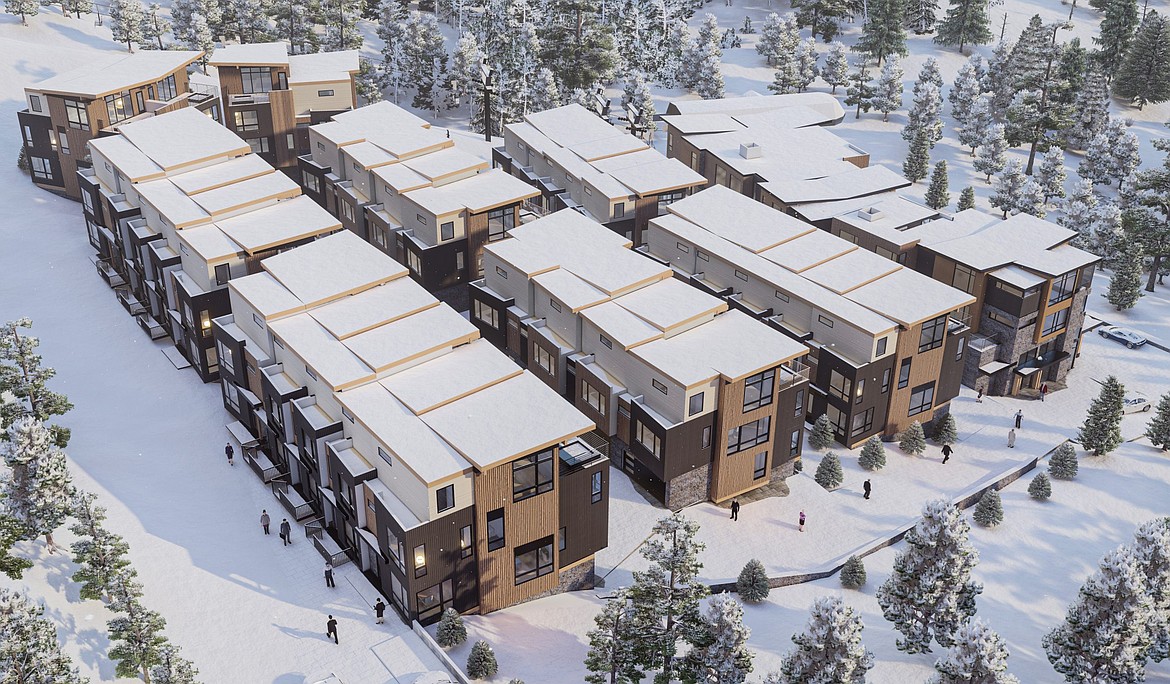 Aerial site plan rendering